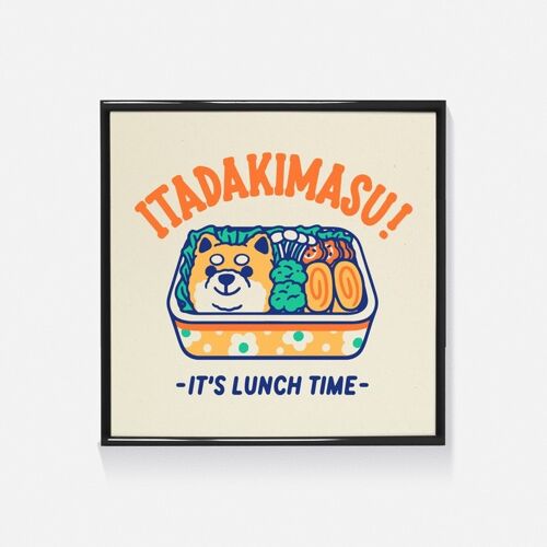 Affiche "Itadakimasu" (Sérigraphie format 30x30cm)