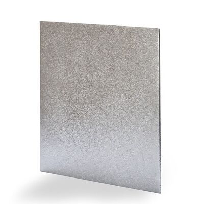 Individually Wrapped Square Cake Board Silver 14in