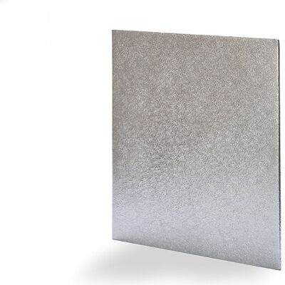 Individually Wrapped Square Cake Board Silver 14in