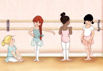 Carte postale de classe de ballet