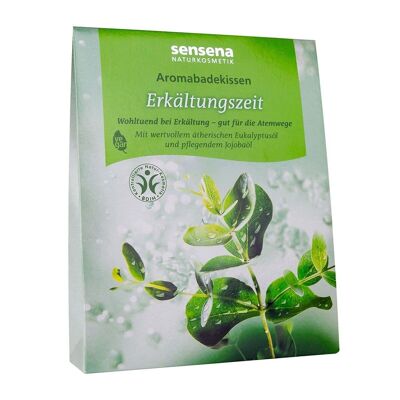 sensena natural cosmetics aroma bath pillow - cold season - nurturing bath additive, beneficial for colds - good for the respiratory tract