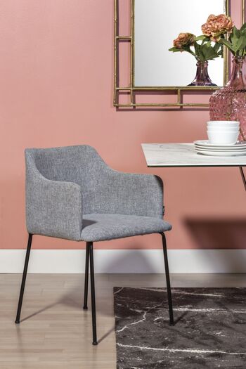 Fauteuil Dame gris 5