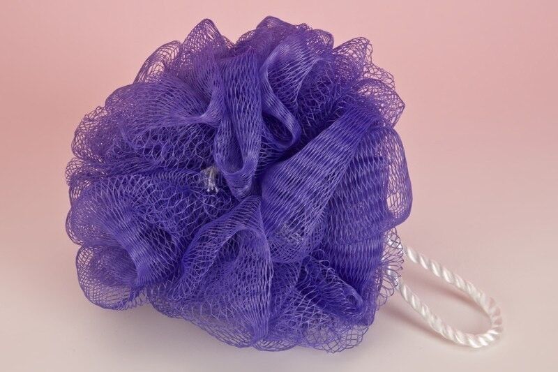 Spugna a rete con cordino bianco (SKU: 321185)