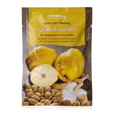 sensena natural cosmetics very delicate peeling - quince & almond - the care shower with peel effect