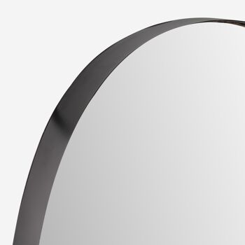 Miroir ovale noir 2