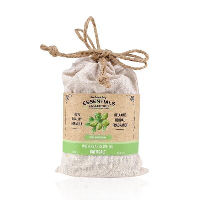 Bath salt OLIVE enriched with olive oil