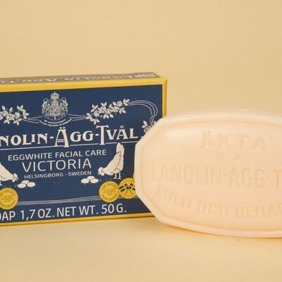 Freshly scented soap for facial care LANOLIN-ÄGG-TVÂL