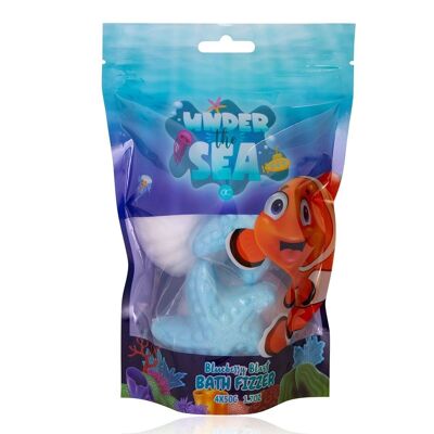 Badefizzer - bola de baño / bomba de baño BAJO EL MAR en una bolsa de regalo, aditivo de baño para niños