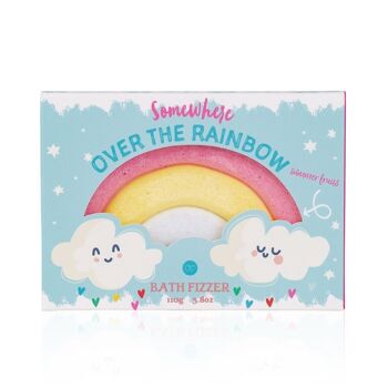 Badefizzer - boule de bain / bombe de bain OVER THE RAINBOW en forme d'arc-en-ciel 1