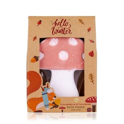 Badefizzer - boule de bain / bombe de bain HELLO WINTER dans un coffret cadeau