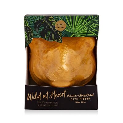 Badefizzer - bath ball / bath bomb WILD AT HEART in a gift box