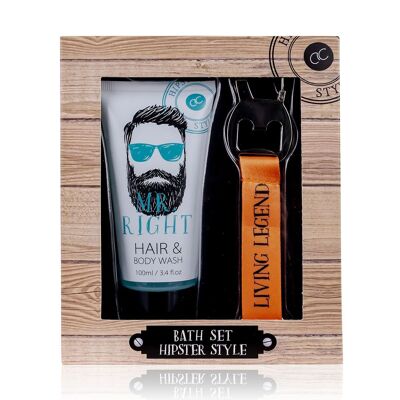 HIPSTER STYLE bath set in a gift box