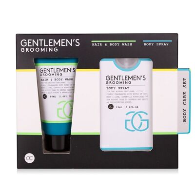 Badeset GENTLEMEN'S GROOMING in Geschenkbox, Geschenkset für Männer mit Duschgel und Körperspray