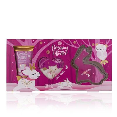 Confezione regalo DREAMY WINTER in confezione regalo con tagliabiscotti