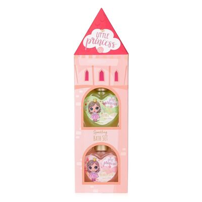 Set de baño LITTLE PRINCESS en caja regalo, set de regalo para niña en diseño princesa