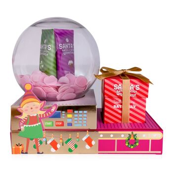 Coffret SANTA'S WORKSHOP idée cadeau douce avec soin du corps 1