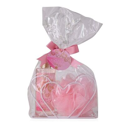 HEART CASCADE bath set in napkin holder