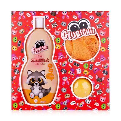 GLUBSCHIS gift set with bubble bath and bath bomb