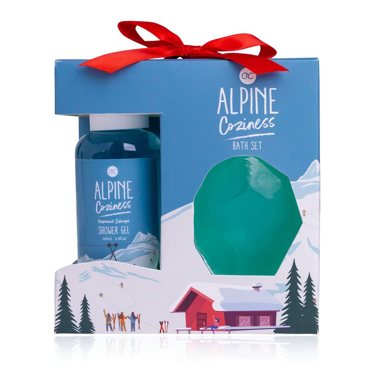 Set da bagno ALPINE COZINESS in confezione regalo con gel doccia e sapone