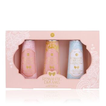 Coffret soin des mains ROMANTIC DREAMS dans un coffret cadeau