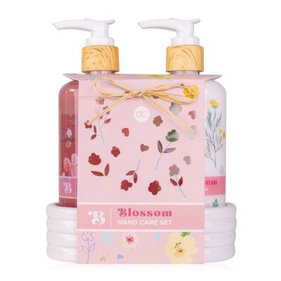 BLOSSOM set per la cura delle mani in una ciotola di ceramica