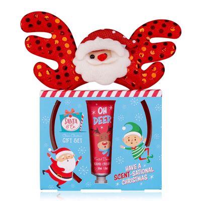 SANTA & CO gift set with cute headband and hand care