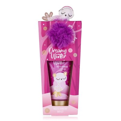 DREAMY WINTER gift set with shower gel and keyring