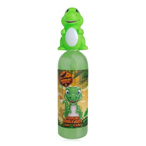 Schaumbad DINOPARK ADVENTURE in Flasche mit T-Rex  Dekoverschluss