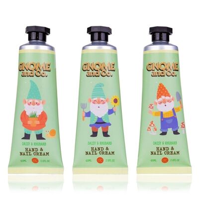 Crème Mains & Ongles GNOME & CO. en tube, 3 motifs triés