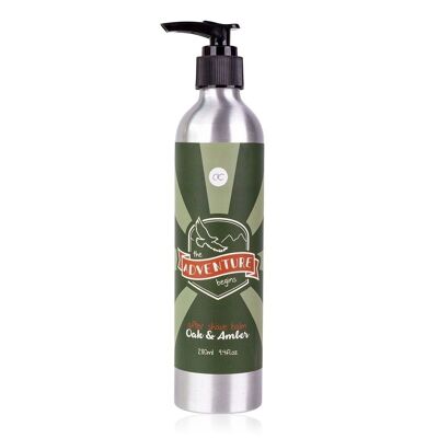 Hair & Body Wash ADVENTURE COLLECTION in dosatore a pompa in alluminio, gel doccia e shampoo per uomo