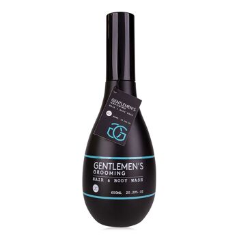 Hair & Bodywash GENTLEMEN'S GOOMING en flacon conique, shampoing & gel douche pour homme 1