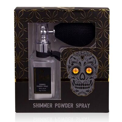 Body powder SKULL CHIC in glass bottle with atomizer