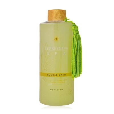 REFRESHING SPA bubble bath in bottle with decorative tassel