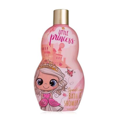 Gel da bagno e doccia PICCOLA PRINCIPESSA in una bottiglia, gel doccia per bambini in un design da principessa