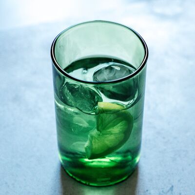 IWAS Upcycled Tall Drinkglazen | 400 ML | 13.53 oz | (Set van 6) | Bekerglazen van gerecycled glas Perfect voor cocktails ...