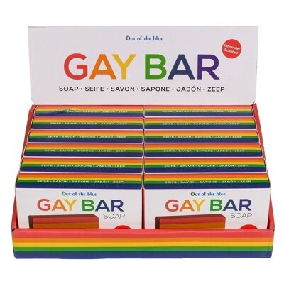 Seife Gay Bar mit Duft Lavendel - Spaßgeschenk #Regenbogenfarbe
