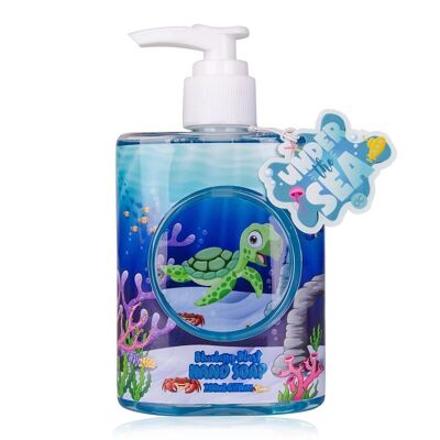 Sapone per le mani SOTTO IL MARE in dosatore a pompa, dosatore di sapone con sapone liquido