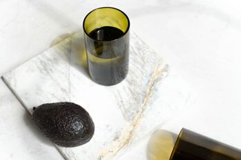 IWAS Upcycled Short Olive Drinkglazen | Coffret fourgon 6 | Gobelets Glazen recyclés Parfaits pour vos cocktails 4