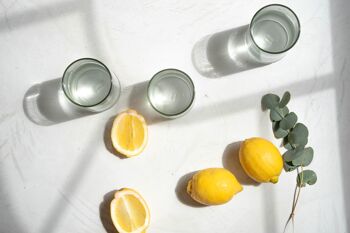 IWAS Upcycled Short Clear Drinkglazen | Coffret fourgon 6 | Gobelets Glazen recyclés Parfaits pour vos cocktails 4