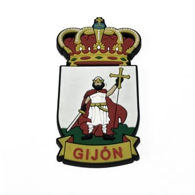 PVC MAGNET. ASTURIAS - GIJÓN HERALDIC SHIELD - IM008