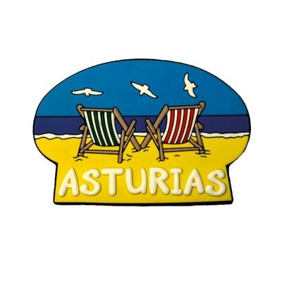 PVC MAGNET. ASTURIAS - BEACH HAMMOCKS - IM028