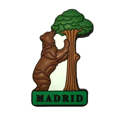 PVC MAGNET. MADRID - THE BEAR AND THE MADROÑO - IM062