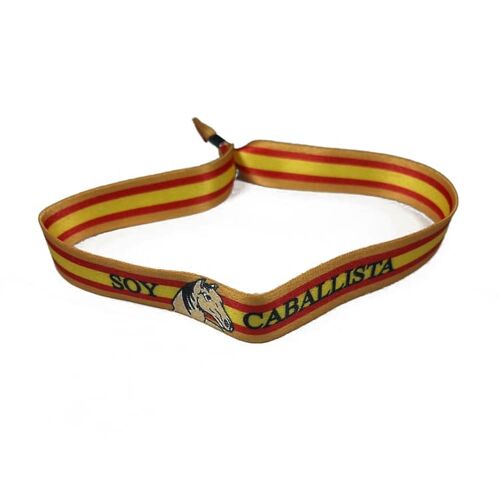 PULSERA . - SOY CABALLISTA BANDERA ESPAÑA P124