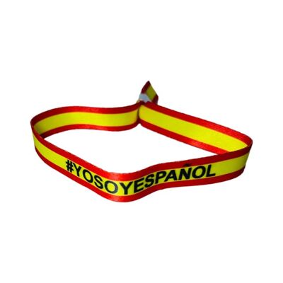 PULSERA . YO SOY ESPAÑOL BANDERA ESPAÑA P052