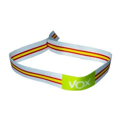 PULSERA . VOX VERDE Y BLANCA BANDERA ESPAÑA P175