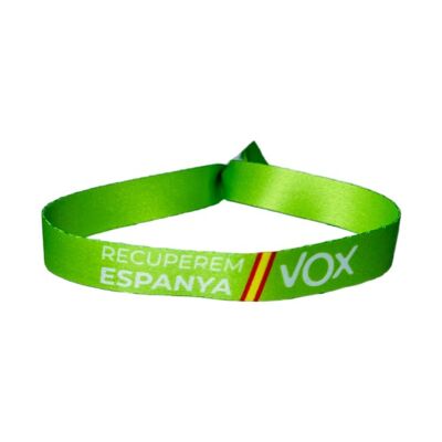 WRIST . VOX GREEN RECUPEREM ESPANYA FLAG SPAIN P171