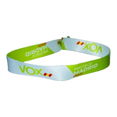 WRIST . VOX GREEN PROTECTS MADRID FLAG SPAIN P153