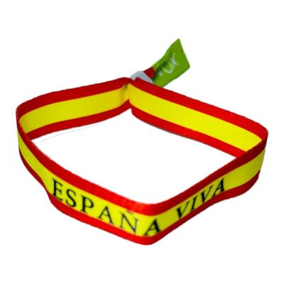 PULSERA . VOX VERDE ESPAÑA VIVA BANDERA ESPAÑA P176