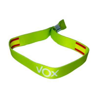 PULSERA . VERDE VOX BANDERA ESPAÑA P169