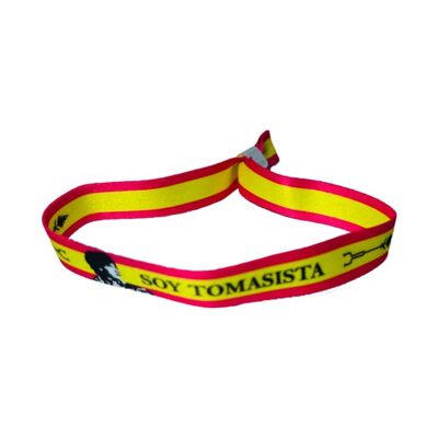 PULSERA . TORERO SOY TOMASISTA BANDERA ESPAÑA P105